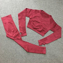 2 pieces gym set workout clothes for women flawless knit VIP-7