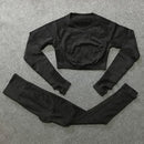 2 pieces gym set workout clothes for women flawless knit VIP-4