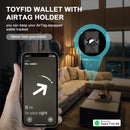TOYFID Best Mens Forged Carbon Fiber Wallet with Airtag Holder & Expansion Board