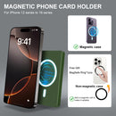 RFID Blocking Wallet Minimalist Slim Card Holder for Magsafe with Adjustable Stand, Metal Pop Up Magnetic Wallet  for Men TOYFID